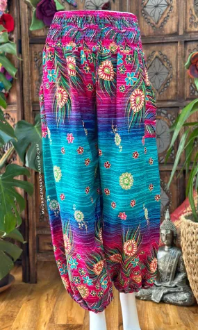 WILD MEADOW HAREM TROUSERS - SIZE 10-20 (FR70)