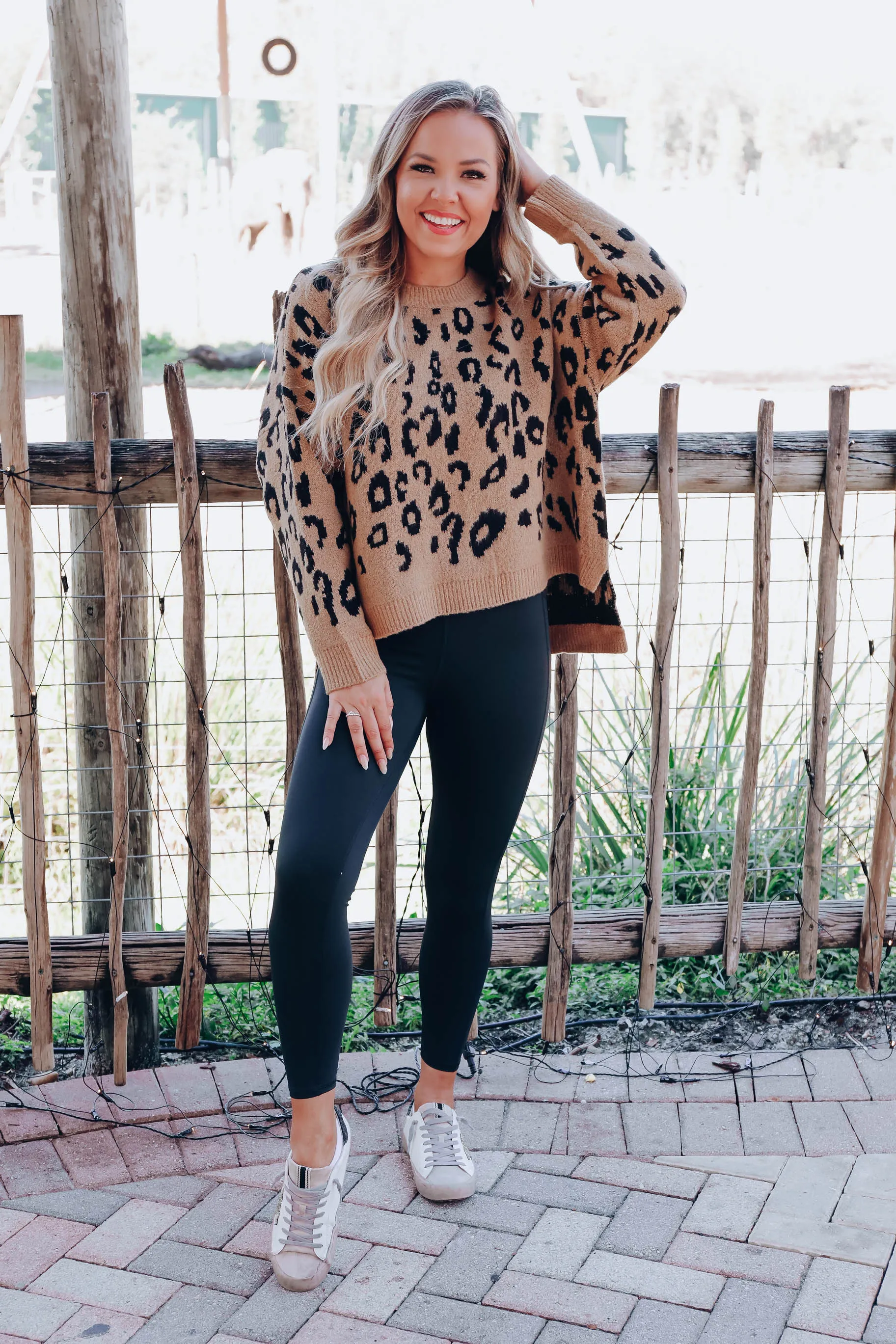 Wild Thing Leopard Sweater - Taupe