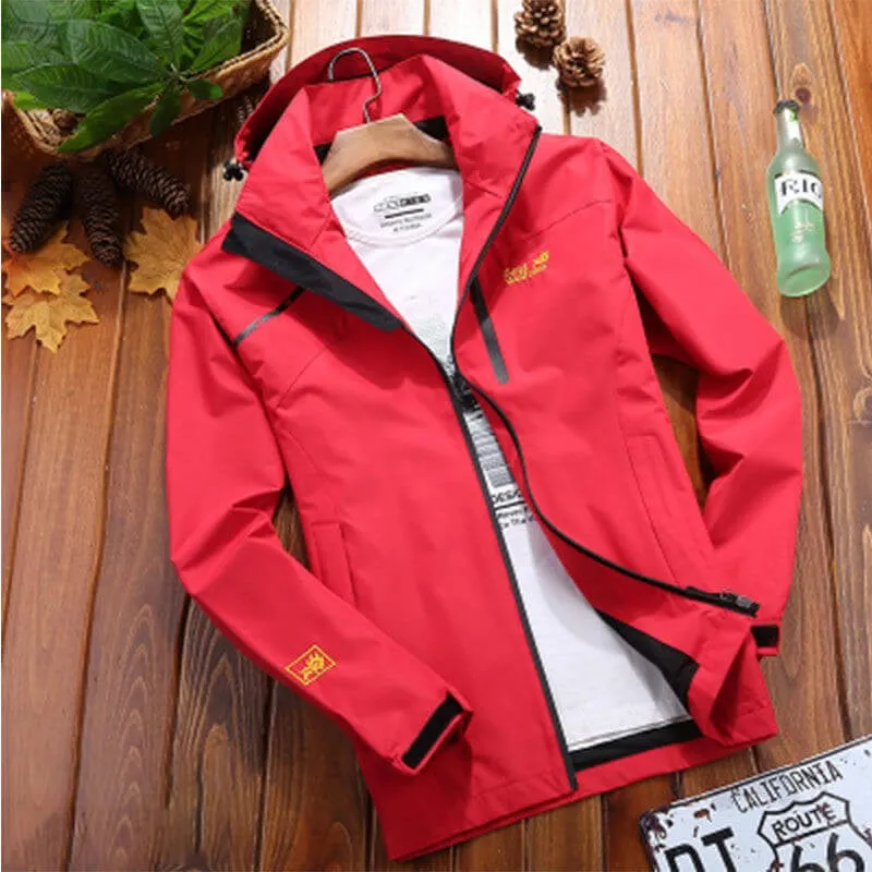 Women‘s Outdoor fashion versatile waterproof spring loose large size hiking sportswear