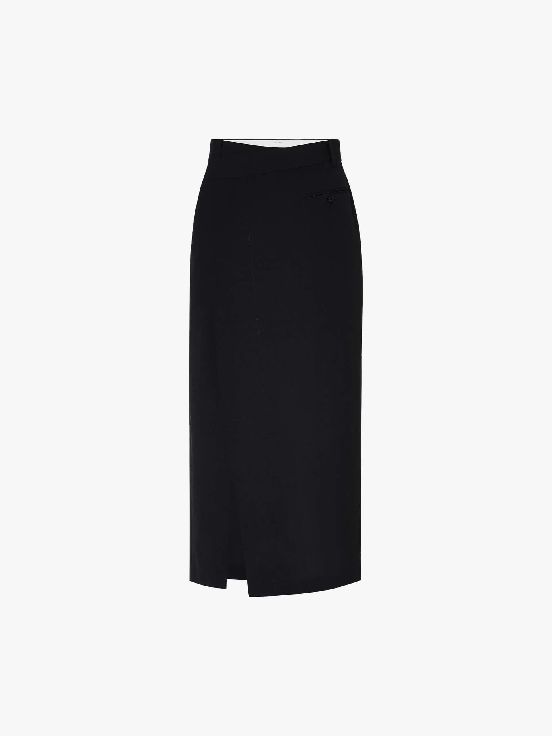 Wrap Detail Midi Skirt