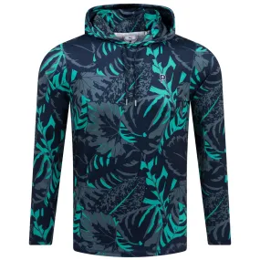 x PTC Palm Glitch Hoodie Deep Navy/Sparkling Green - AW24