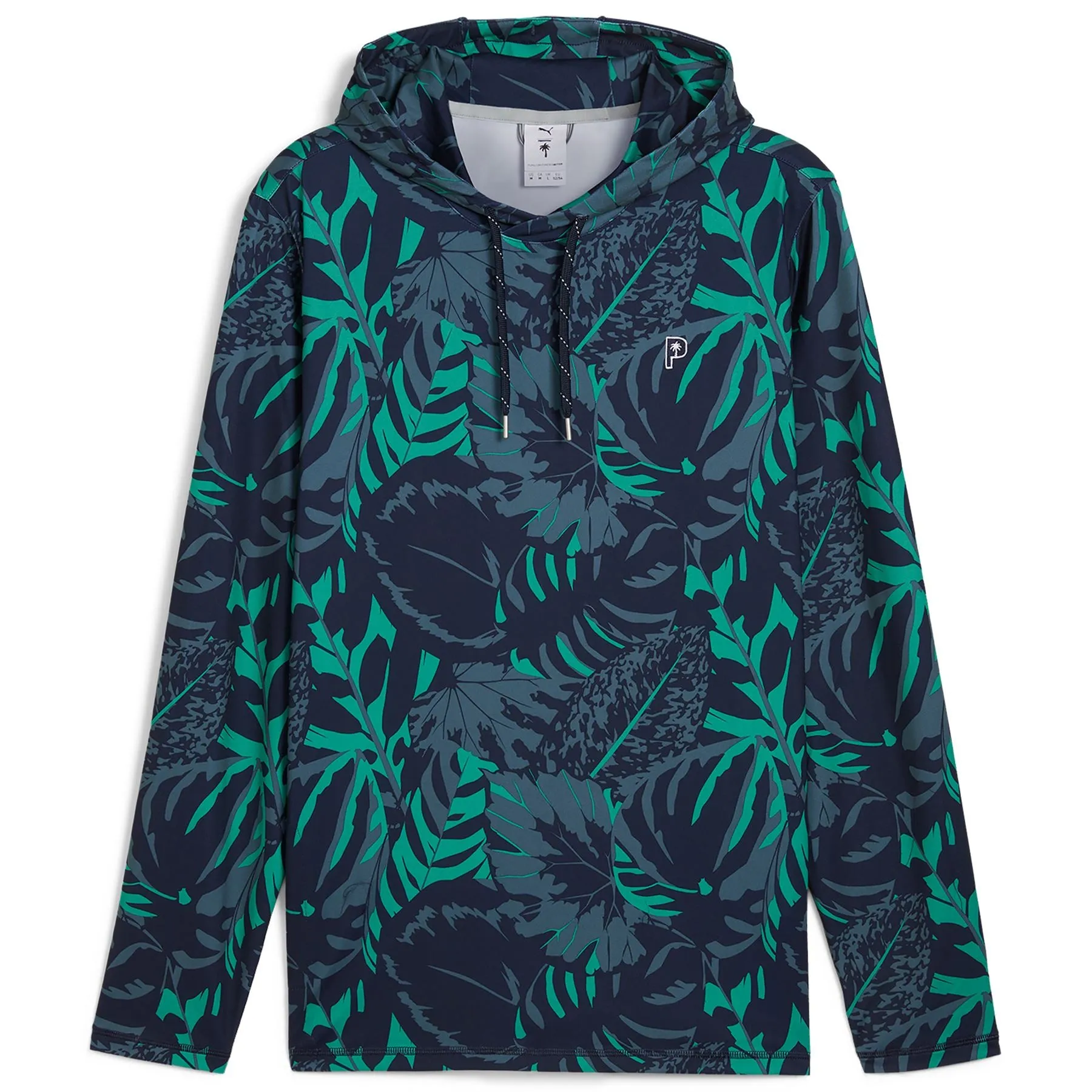 x PTC Palm Glitch Hoodie Deep Navy/Sparkling Green - AW24