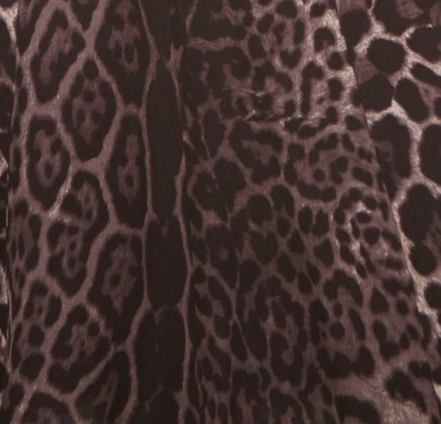 Yves Saint Laurent Leopard Print Skirt