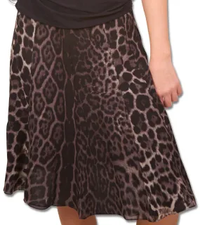 Yves Saint Laurent Leopard Print Skirt