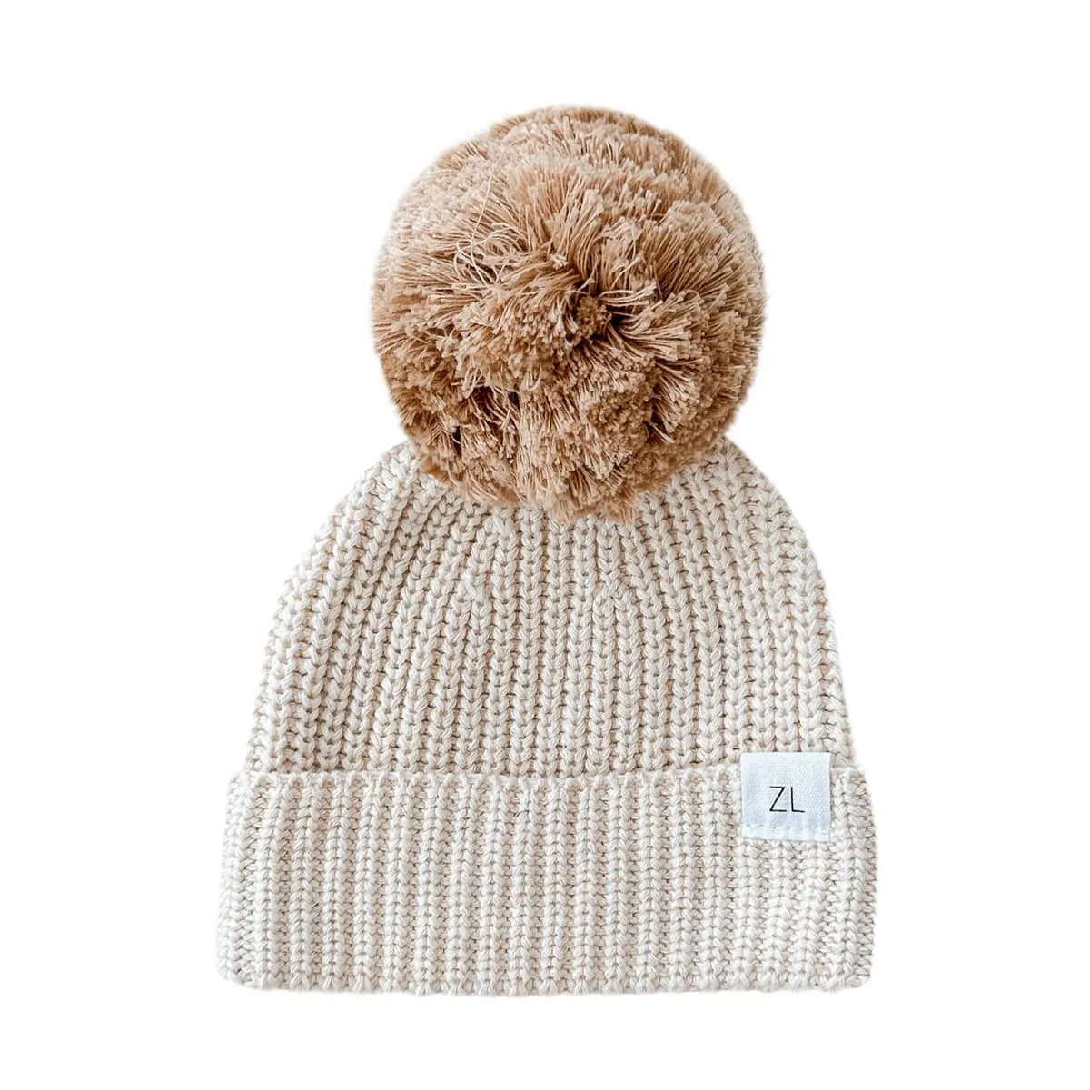 Ziggy Lou Chunky Knit Beanie -  Biscotti Fleck